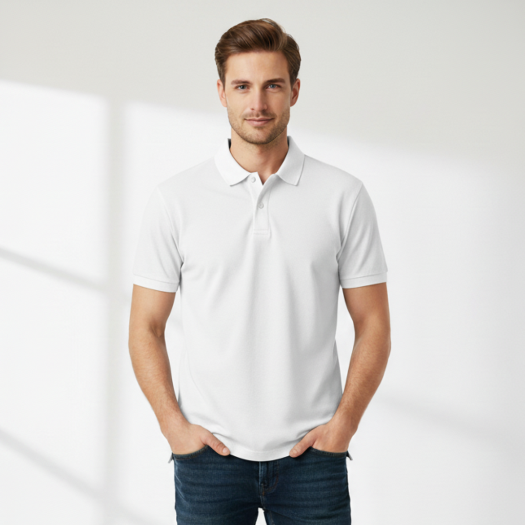 White Polo T-shirt