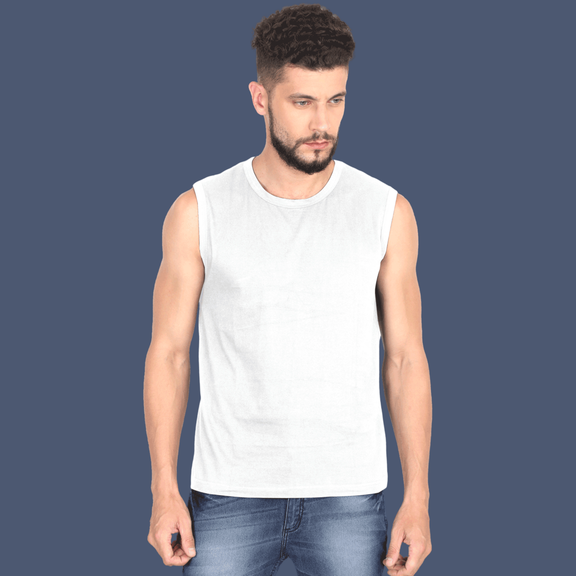 Men's Sleeveless T-Shirt White