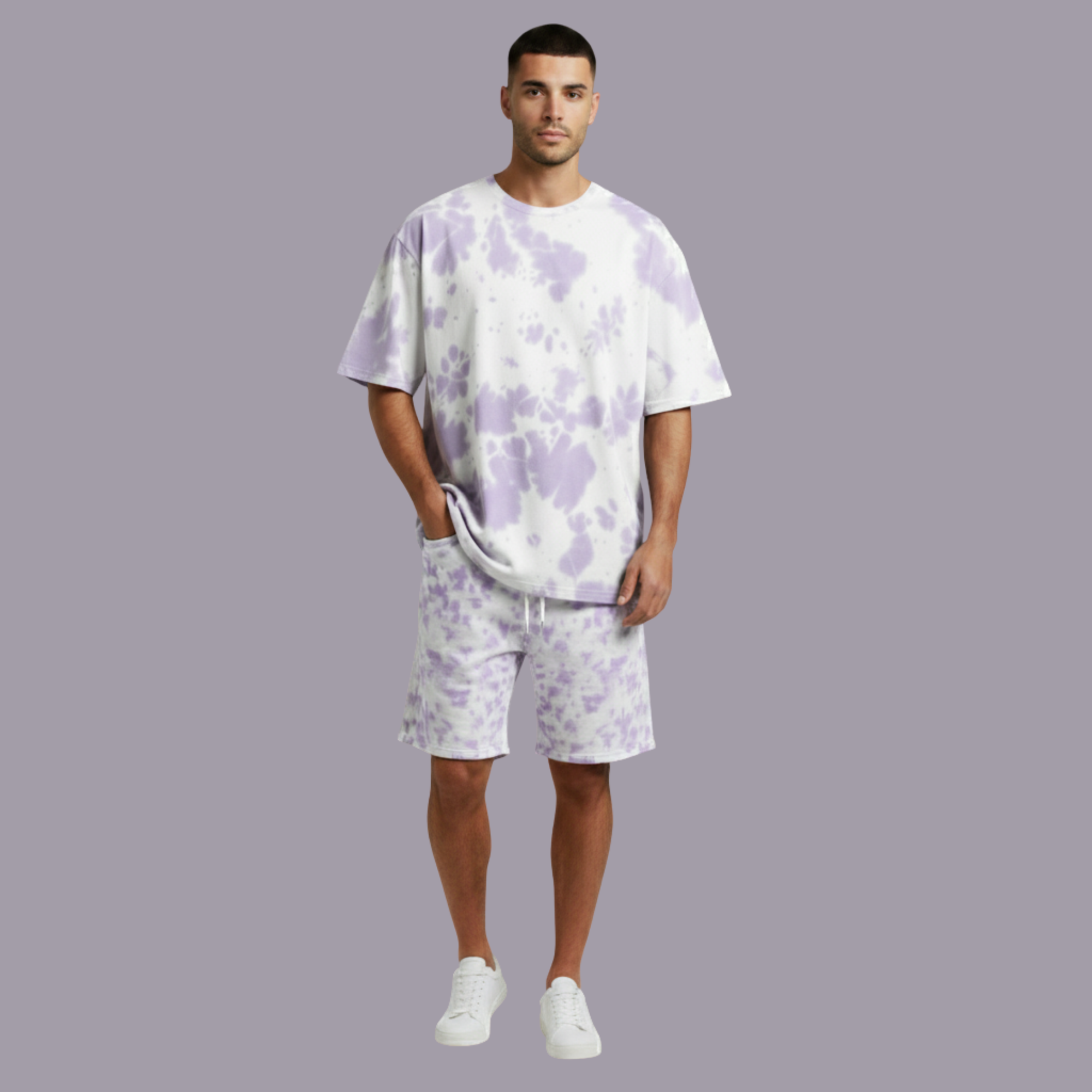 Combo Tie Dye Oversized T-Shirt,Tie Dye Shorts